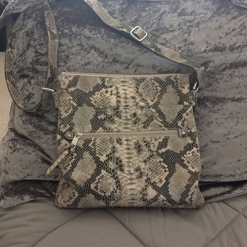 Danier faux snakeskin skin purse